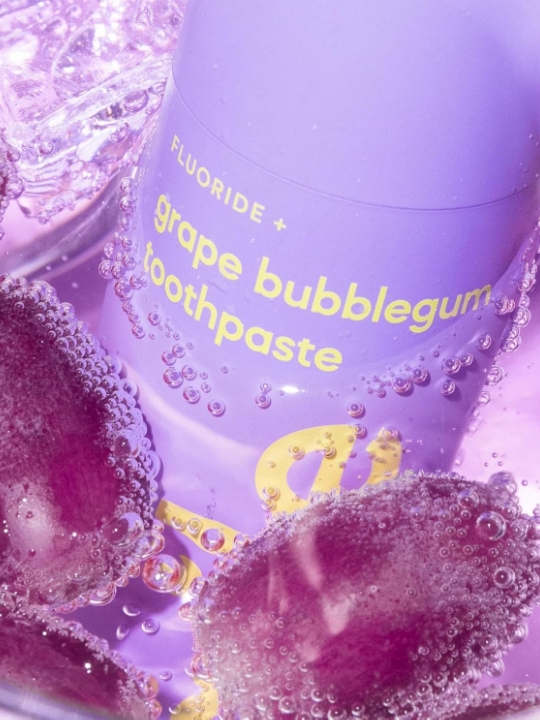 Hismile Fluoride+ Grape Bubblegum Toothpaste 60g