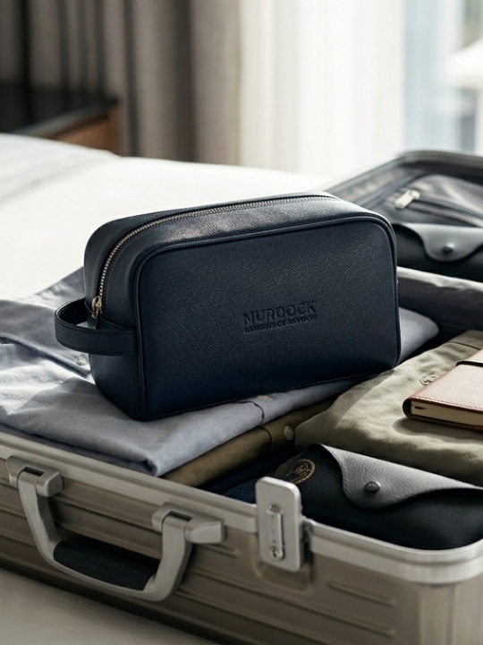 Murdock London Signature Blue Waterproof Travel Wash Bag
