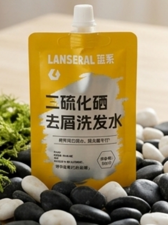 Lanseral Travel Size Selenium Sulfide Anti-Dandruff Shampoo 50ml