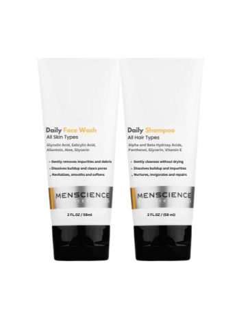 menscience face wash ans shampoo